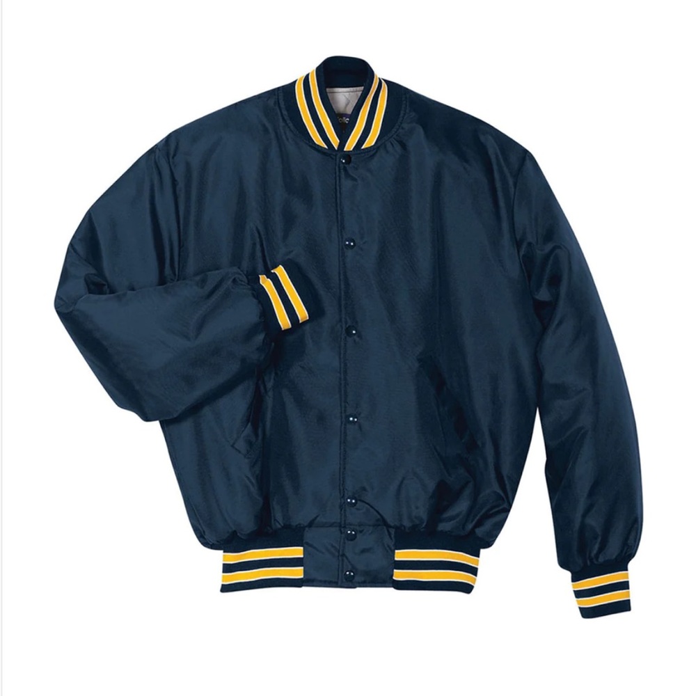 HOLLOWAY Men's Navy/Light Gold/White Full Zip Heritage Jacket